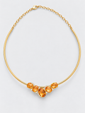 BALBINO Alma necklace with amber-toned crystals