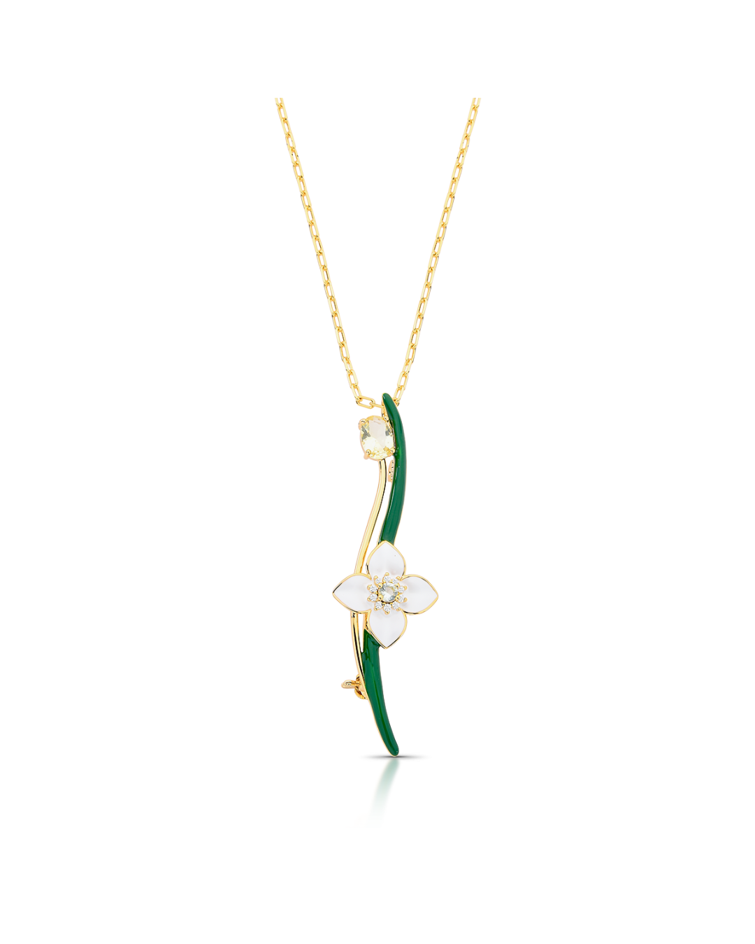 Alba necklace - brooch