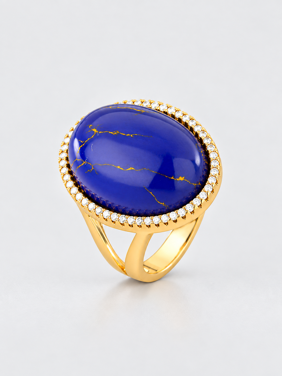 BALBINO Morada ring with blue lapis lazuli